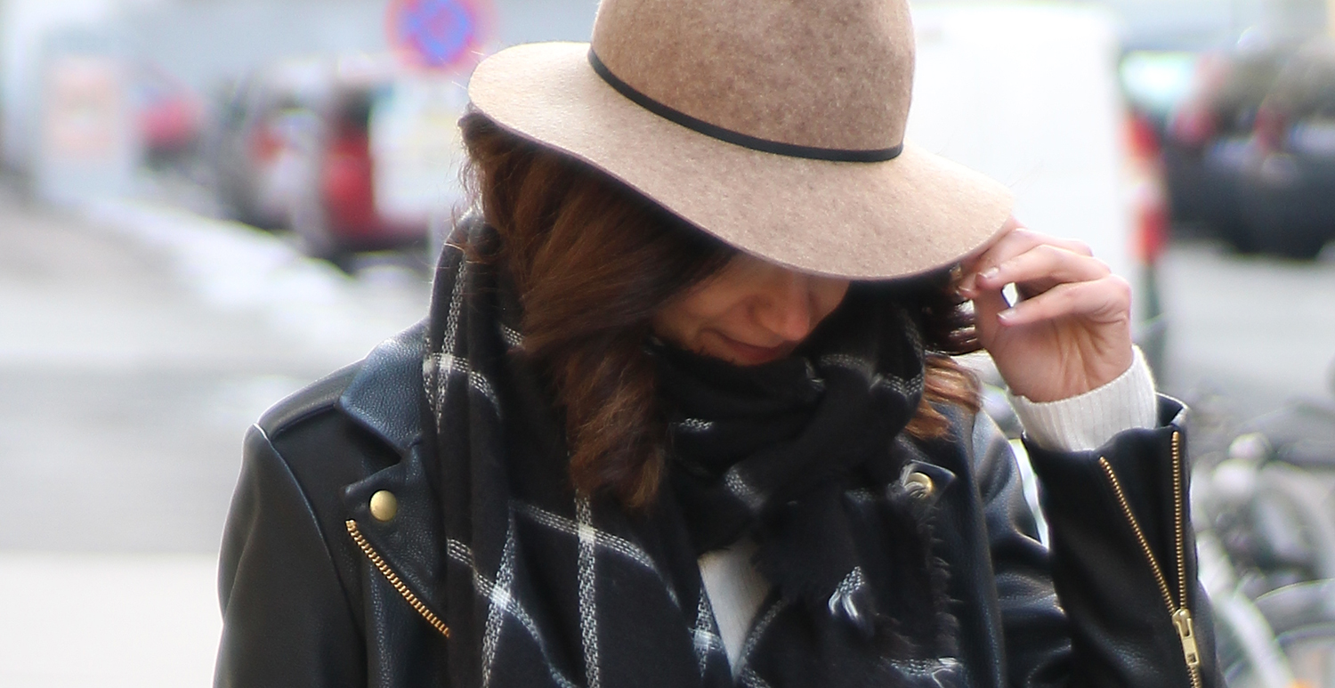 Leather and cashmere